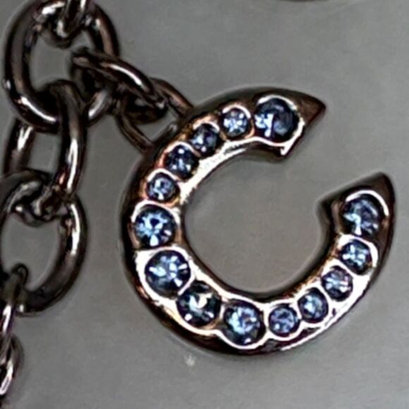 Coach Bag Charm Keychain Logo Multicolored Rhinestone - HOT item!! - Picture 7 of 9